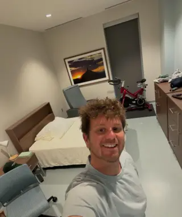 Monroe native Jake Rosmarin at the National Quarantine Unit in Nebraska.