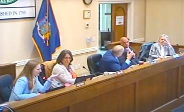 The April 1 Monroe Town Board meeting included a heated exchange between Supervisor Tony Cardone and Councilmember Maureen Richardson.