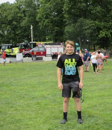 Chester Junior Firefighter Matthew Csernai