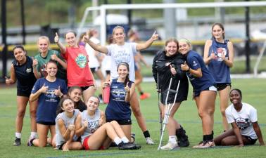 The players can’t wait for another year of Monroe-Woodbury Crusader Soccer to get started. Photos by William Dimmit.