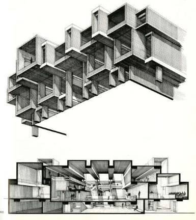 The conceptual drawings presented to the Board of Supervisors in 1963. (Image provided)