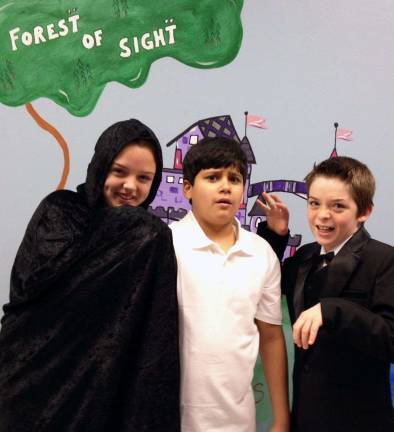 Provided photos Jamie Waldron, left, as the &quot;Demon of Insincerity,&quot; Justin Polanco as Milo and Owen Neubauer as &quot;The Terrible Trivium.&quot;