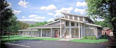 This is a rendering of what the new Warwick Valley Humane Society's shelter will look like.