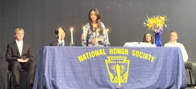 The high school held the NHS induction ceremony on Jan. 17.