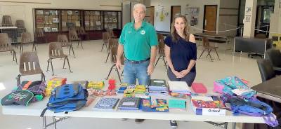 On Sept. 2, the Village of Harriman delivered several boxes of school supplies collected during this year’s annual School Supplies drive. Mayor Lou Medina thanks all the community residents who were so generous this year. Denise Guerriero from the Monroe-Woodbury School District accepted the donations and will assist the Village of Harriman by making sure these items were distributed to children who were in need. Picture with the supplies are Mayor Lou Medina and Treasurer Marie Coimbra. Provided photo.