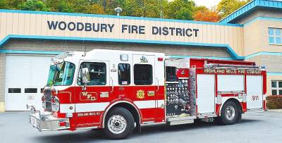 Engine 525 of the Highland Mills fire company of the Woodbury Fire Department.