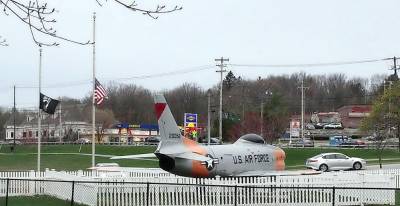 Sharon Scheer shared this photo of the MIA/POW and American flags at half mast in Airplane Park in Monroe.