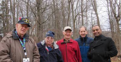 Monroe Conservation Commission members Charlie Pakula, Nina Petito, Dennis Fordham, Fred Schuepfer and Mario Gutierrez (not shown: Sam Ventola).