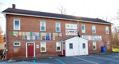 The old American Legion, Mulligan - Eden Post # 1573 and VFW, Lake Region Memorial Post #8858 s- tands on River Road in Harriman in tribute to service men and women on Veterans Day. Photo by William Dimmit.