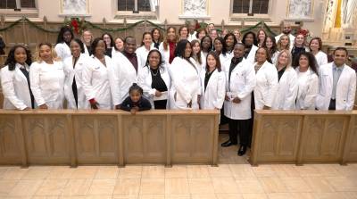 More than 50 students were honored at the recent Mount Saint Mary College White Coat Ceremony.