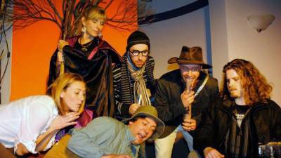 Local actors perform a scene at Cornerstone Theatre Arts in Goshen.