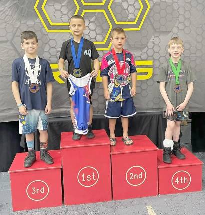 Joseph Sullivan also won a state championship in the 8U 62 pound weight class.