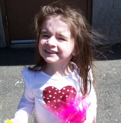 Emily Lawler, who won prize in the 3-4 year-old category.