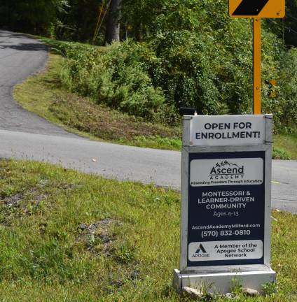 Ascend Academy started as a homeschool co-op in Shohola, Pa. during the pandemic and now serves 50 learners ages 4-14 from its 8-acre campus in Milford. They could grow to about 75, said Founder Alyssa Verdi.