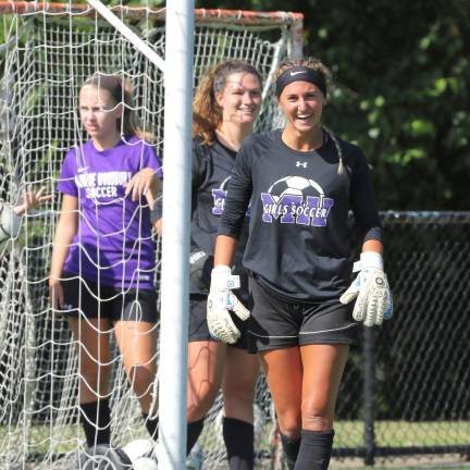 Angela Fini is ready to start her fourth year as the Crusaders' starting goalie.