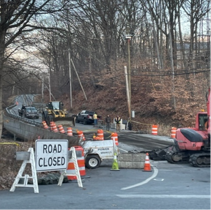 The bridge on Ridge Road in Woodbury was temporarily closed last year. Photos courtesy Town of Woodbury.