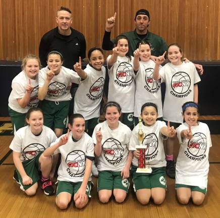 St. Patrick's fifth grade girls Green team wins Orange County CYO Championship