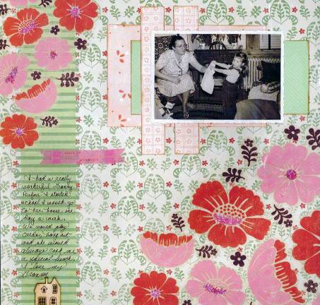 In an essay written to accompany the exhibit at Monroe Free Library, Marilyn McIntosh detailed how her artistic journey started: with an eightieth-birthday gift to her mother. A shoebox full of photographic memories was the basis of a year-long project.