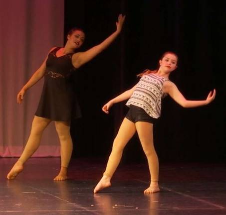 Delaney Sullivan with her teacher, Cassandra Palummo.