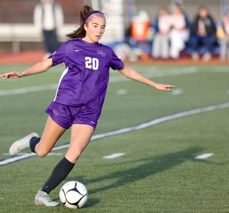 M-W’s Alyssa Zollo scored the game winning goal in the second half against Pine Bush.