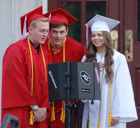 The Pledge of Allegiance was led by Gerard O'Reilly, James O'Reilly and Heidi Willins.