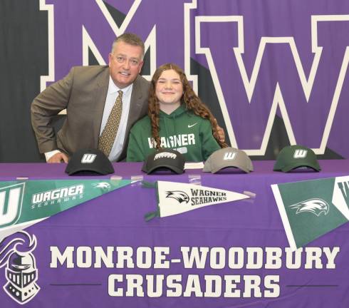 Leah Sheerin with MW Golf Coach Bill Earl.