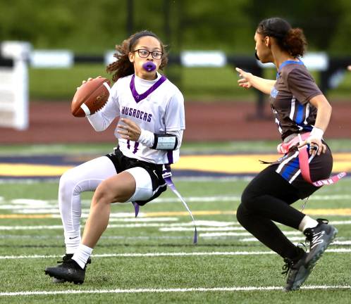 M-W quarterback Chloe Ahorrio was named Second Team All-State by the NYS Sportswriters Association.