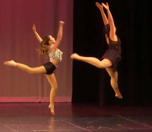 Delaney Sullivan with her teacher, Cassandra Palummo.