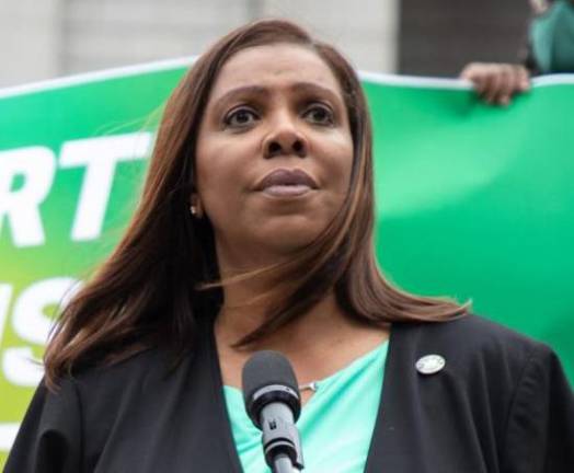 NYS Attorney General Letitia James.