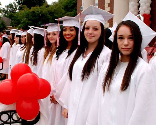 The young women of the Class of 2015.