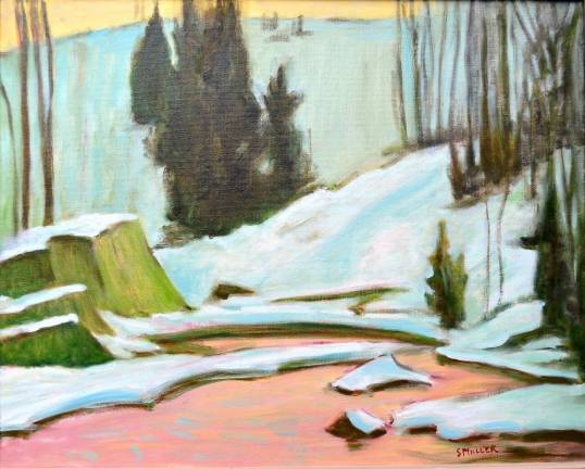 Susan Miiller, Winter Garden (oil)