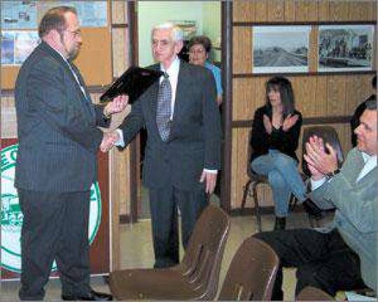 Judge Caiazza puts aside his gavel