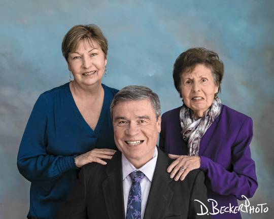 From left are Mary Ellen, John and Julia Quinlan. (Photo by D. Becker Photo)