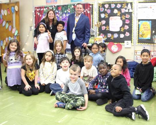 Neuhaus joined Adler’s class for the day as part of the certificate presentation.