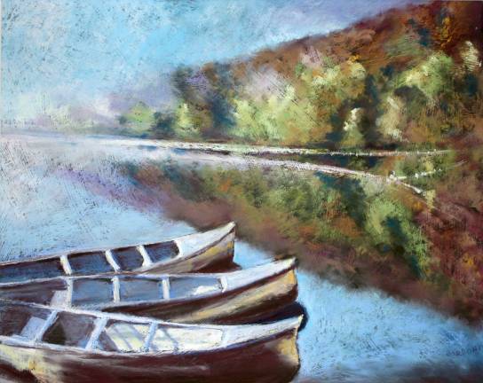 :"Waiting Canoes" by Linda Barboni
