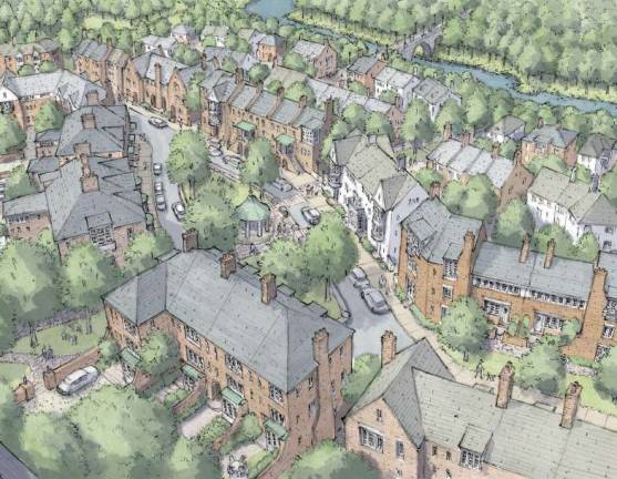 A mixture of apartments, townhouses and single-family dwellings is proposed for the Gardens at Harriman Station development.