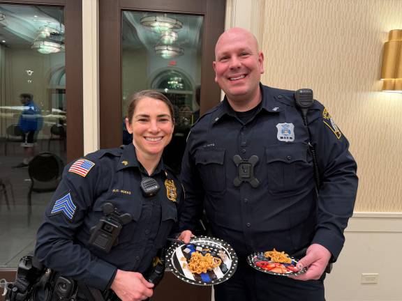 Members of the Monroe Police Department enjoy an evening of education and fun.