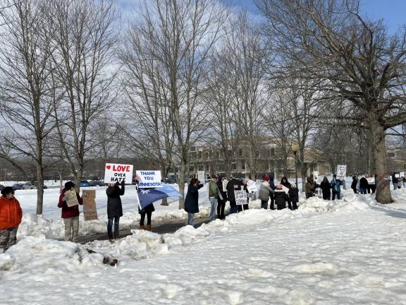 Valentine’s Day protest