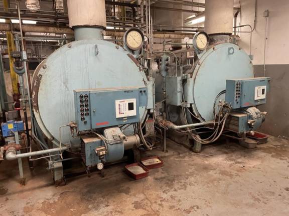 The old boiler at Pine Tree Elementary.