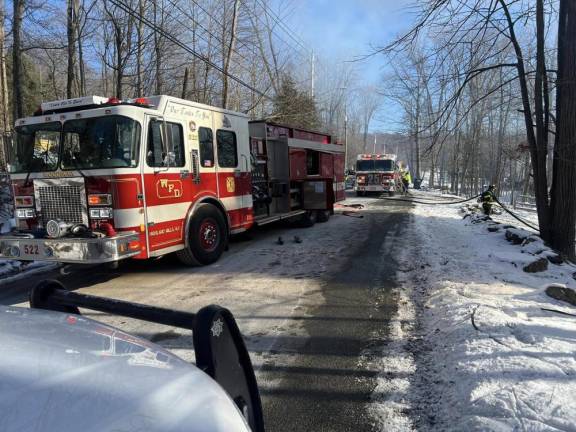 Woodbury firefighters extinguish raging blaze at Highland Mills home