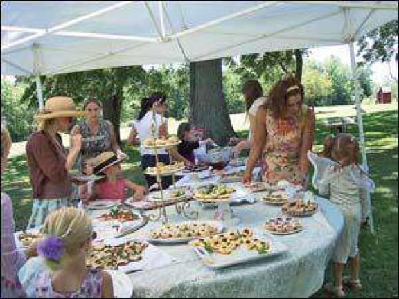 Young ladies get their own tea party