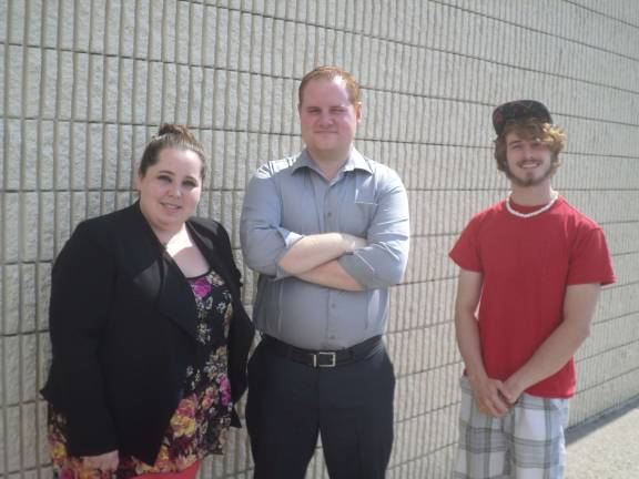Melissa Cohen (left) and Charles Marinaro (center) are producing the Hudson Valley International Film Festival at the Monroe Arts and Civics Center from Aug. 14 to Aug. 16. Photo by Nathan Mayberg