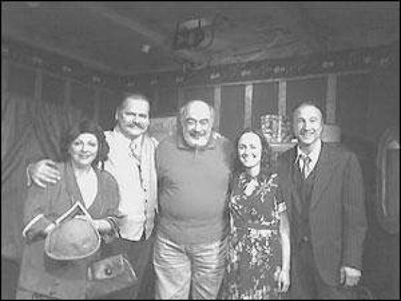 The playwright and actors