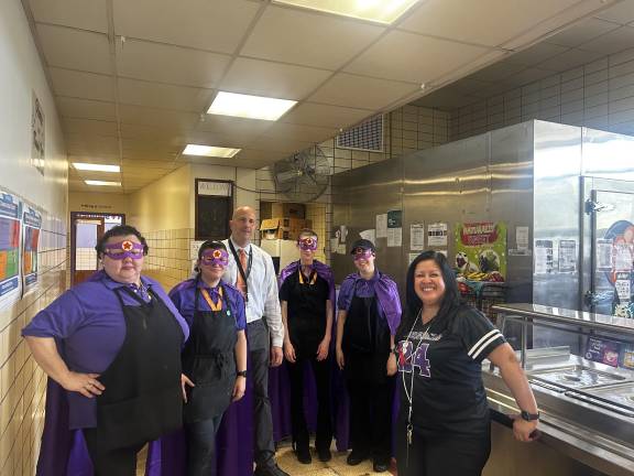 ”Lunch Heroes” at Monroe-Woodbury School District. Photos provided.