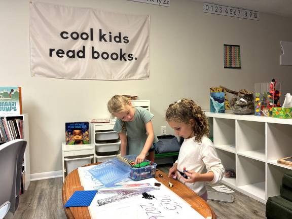 The younger students classroom on the second day of school at Roots &amp; Wings in West MIlford, NJ
