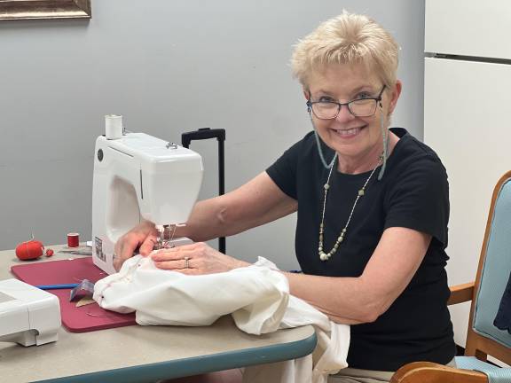 Sewing at Bristol Glen in Newton, N.J.