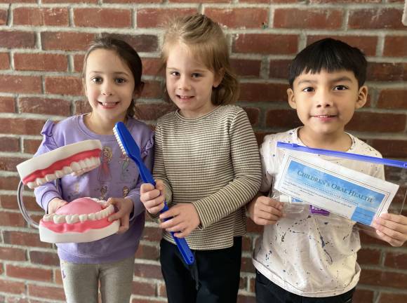 Tuxedo students recognize children’s dental health month
