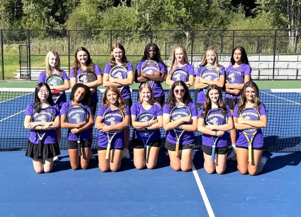 The Monroe-Woodbury High School girls tennis team