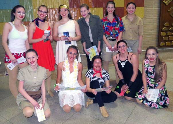 &quot;The Tourist:&quot; Back row: Adelia Salerno, Lily Cohen, Alexis Newman, Jenna Sommerlad, Megan Casey and Caleigh Ingram; front row: Jenna Scerbo, Danielle Fischbein, Kaylee Sperling, Juliet Hennessy and Emma Katzman.