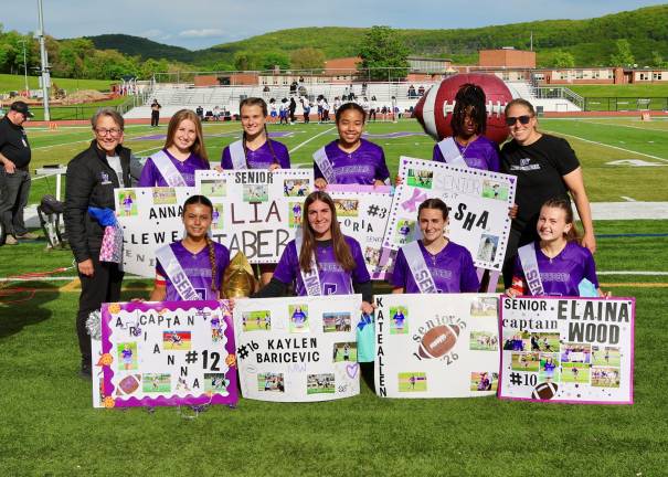 Before the game the Crusaders honored the Seniors on this years team.